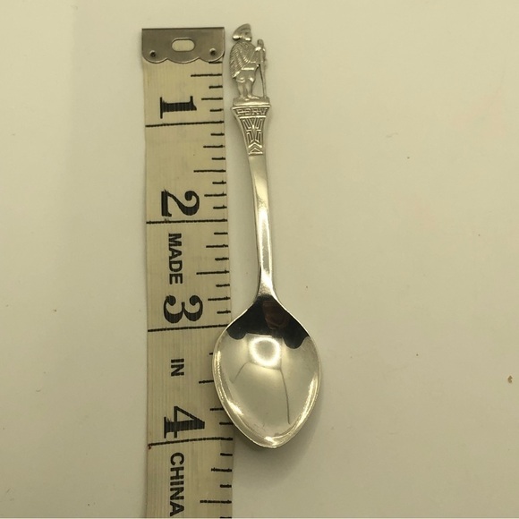 Vtg Sterling Silver Peru Peruvian Souvenir Spoon 4.1” - Picture 4 of 4